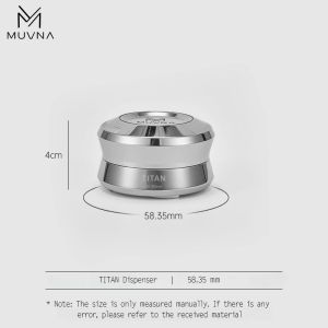 Muvna | Muvna 51/53/58mm Espresso Tamper with Sound Feedback - 4-Spring System for Consistent Tamping Pressure Barista Home Use