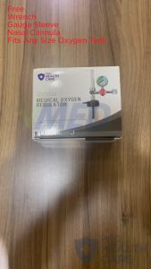 Medical Oxygen Regulator with oxygen tube Pressure Reducing Valve / Nasal Cannula and Wrench