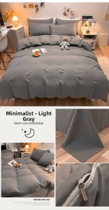 All-in-one Duvet Bedding Set 7 Pieces for Spring Autumn