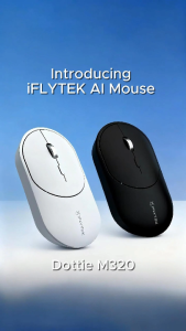 iFLYTEK Dottie Wireless M320 Mouse - Voice Transcription/ AI Writing and Summarization/ Multilingual