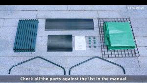 【Litgrow】4-Tier Mini Greenhouse for Indoor Outdoor Herb Flower Courtyard Balcony Portable