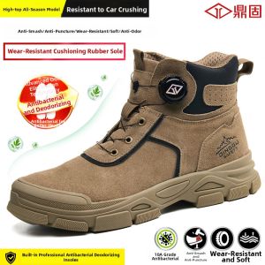 DINGGU | Anti-smash Anti-puncture Breathable Steel-toe Work Shoes