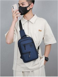 Túi Đeo Ngực Dung Tích Lớn Bằng Nylon Chống Nước Cho Nam Túi Đeo Vai Đơn Túi Đeo Chéo Túi Đeo Trước Ngực Thể Thao Ngoài Trời