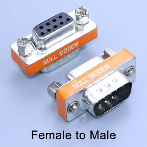 1PC DB9 9Pin Male to Male/Female to Female/Male to Female Mini Null Modem Gender Changer Adapter RS232 Serial Plug Com Connector