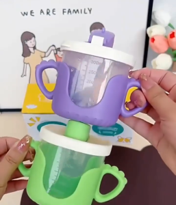 [🇵🇭 Stock&COD] 300ml Baby Water Cup BPA free Sippy Tumbler For Toddler Leak-proof Drop-proof Portable Handle Straw Cup
