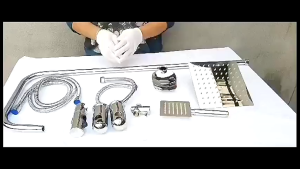 2 in 1 Stainless Steel 7085 SUS304 Rain Shower Set Bathroom Mixer Shower Set Handheld Rainfall ShowerHead High Pressure