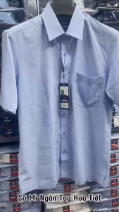 Áo Sơ Mi Nam Bamboo Ngắn Tay Dáng Regular- Họa Tiết Vĩnh Tiến GTB 399