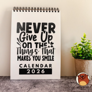 2026 Motivational Desktop Calendar 5 - (Singapore Public Holidays | 250gsm)|LittleOtterPublishing