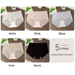 JIAZINI |  Seamless Ice Silk Underwear Thin Fitness Triangle Womens Summer Quick Dry 3D Peach Butt Briefs Breathable Comfortable Ladies