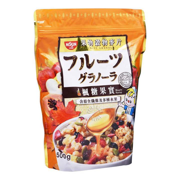 Nissin Breakfast Fruit Granola with Maple Syrup 500g Lazada PH
