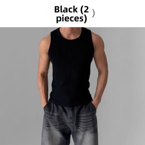 DAVID&ME | American Style Sport Fitness Vest Elastic Ribbed Muscle Fit Sleeveless T-shirt