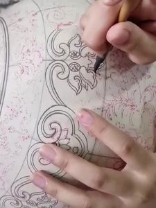 Đôi Bình Sứ Cổ Phong Cách Trung Quốc Vẽ Tay Lớn