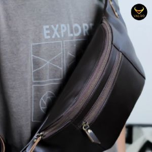[VALQO] SENA Tas Kulit Sapi Waist Bag Dada Pinggang Sling bag Pria Wanita
