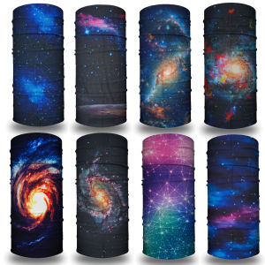 Seamless Bandana Sky Stars Printed Cycling Bandana Rave Face Mask Women Men for Dust Wind Sun Protection Face Scarf Mask Cover