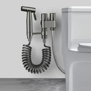 Vệ Sinh Cầm Tay Bidet Vòi Xịt Inox Tự Làm Sạch Tắm Cho Phòng Tắm Phong Cách Đương Đại Không Đục Lỗ Lắp Đặt