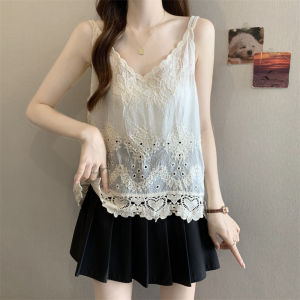 AIYITI | Lace Crochet Lace Cutout Vest Summer Outfit