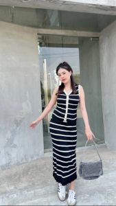 SpinnyHouse ชุดเซ็ต 2 ชิ้น เสื้อกล้ามแขนกุด รุ่นนี้คือน่ารัก ผ้าทอลายสลับและสีร่องรัก ราคาเร็วๆ รูปแบบสวยที่สุด