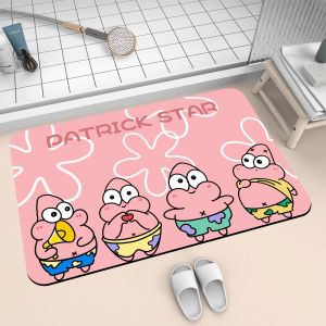 Thảm Phòng Tắm Chống Trượt Thấm Hút Nhanh Bằng Đất Ngọc Trai Hoạt Hình Dễ Giặt Thảm Phòng Tắm Thảm Phòng Vệ Sinh Thảm Cửa Phòng Tắm