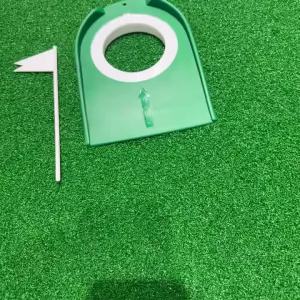 Indoor Golf Putting Trainer In‑Ground Flagpole Putting Green Practice Aid Adjustable Hole for Home Outdoor Training