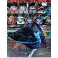 Kaca/ Visor untuk helm GM Fighter, GM Evo, GM Evolution, GM Icon, NHK R7 dll. 