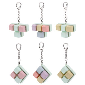[Vktech] Sensory Fidget Keyring 4-Button Decompress Fingertip Keychain