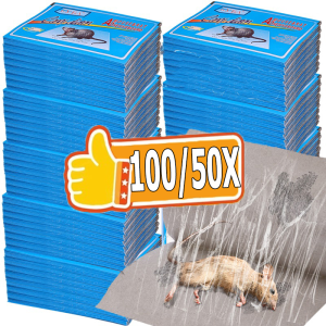 100/50/40/30/20Pcs Large Mouse Glue Traps / Big Rats Strong Glue Pad Sticky Mouse Board Trap / Super Sticky Mouse Board / Mouse Trap Rats Glue Board
