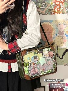 Minimalist Jk Style Pu Leather Tote Crossbody Bag 20cm Length