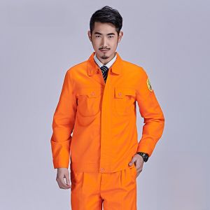 NUDO | Pure Cotton flame retardant long sleeve workwear set for mens electric welding uniform factory workshop safety protection
