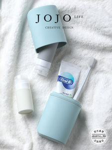 Small Size Travel Kit with Lid JOJOS L. PD.essence. Oral Care Set for Business Trips And Personal Hygiene on the Go