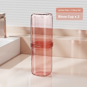 eTravel | Travel Toiletry Cup Set Portable Oral Care Organizer for Men and Women