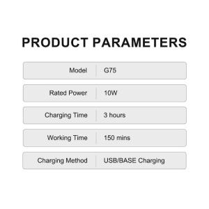 Hatteker Portable Mens Hair Clipper New Model Home Use Rechargeable Adjustable Speed LCD Display Electric Hair Trimmer