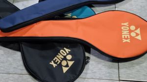 Tas Raket Badminton Terbaru 1 Ruang 2R Bahan Kanvas Denim Anti Air - Raket Tenis Badminton 2 Resleting - Model Sporty Elegan (Impor)