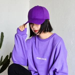 หมวกเบสบอลทรงปากเป็ดสีม่วง ฤดูใบไม้ร่วง ฤดูหนาว สำหรับผู้ชายและผู้หญิง ทรงพอดีตัว ทรงลำลอง หมวกเบสบอลแฟชั่น