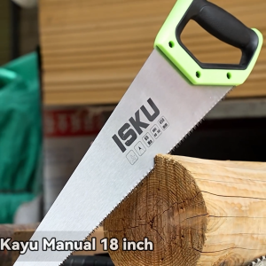 Isku Gergaji Potong Kayu 18inch Mata Original Potong Belah Handsaw /Gardening /Trimming /Pvc