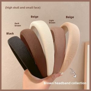 หมวกแกงทรงสูงสีคาเฟ่ หมวกทรงสูงสำหรับผู้หญิง ทรงวินเทจ หมวกแกงแบบหน้ากว้าง หมวกแกงแบบมีสายรัดที่หน้า หมวกแกงแบบไม่มีสายรัดที่หน้า