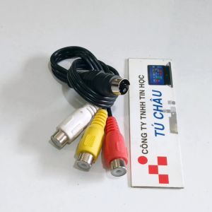 Cáp S Video ra AV / S Video 4 Pin ra 3 AV - Cáp dài 25Cm