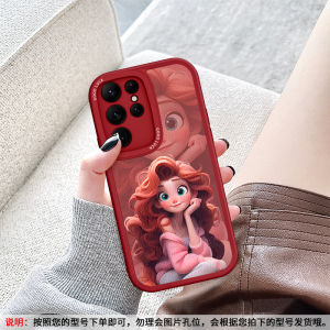 Barbie Princess Galaxy S22/S23 Female New Cartoon S24 Full Lens Protection Ultra Soft Silicone Anti-Fall Phone Case S20 Protective Cover