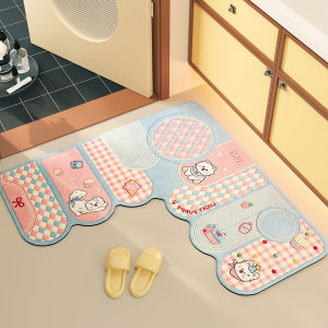 ZHIBAIJIA | Water Absorbing Anti Slip Quick Dry Bath Mat