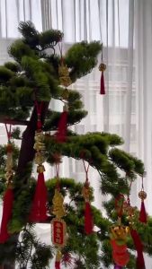 SET 6 CÁI PHỤ KIỆN LIỄNG TREO TRANG TRÍ TẾT CÀNH ĐÀO CÂY MAI - RỒNG CON QT144