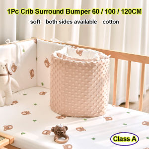 New Cotton Newborn Crib Protector Soft Baby Bed Anti-collision Bumper Removable Safety Rail Fence