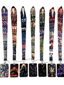 Long Terror Movie Phone Strap Lanyard Keychain Card Holder Digital Accessories Mobile Phone Decorations Other Brand