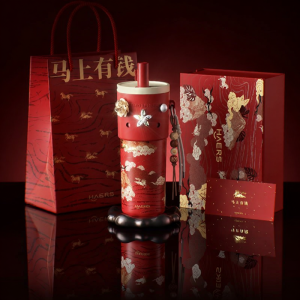 HAERS | Aesthetic Insulated Tumbler With Straw Red Gift for Women
