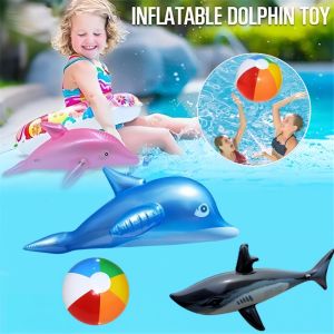 Inflatable Toys Ball Lovely Animal Gathering Party Beach Toys Water Sands Toy Dolphin Swimming Toys