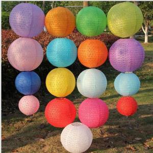 20/25/30/40 Hollow color Chinese paper lanterns weddings lanterns paper lampshade holiday party supplies decoracion fiesta