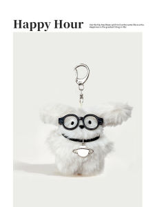 Decorative Plush Dog Keychain Bag Charm