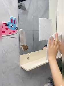 Kẹp khăn lau mini có thể xoay có thể kẹp khăn giấy ướt và khô cây lau sàn chổi lau tường rảnh tay