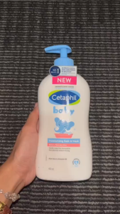 Cetaphil Baby Moisturizing Shampoo 400ml – Tear-Free Gentle Wash for Hair & Body Suitable for Newborns & Sensitive Skin