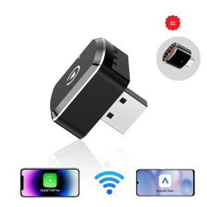Bộ Chuyển Đổi Không Dây Đa Năng CarPlay Android Auto 5G WIFI Mini Box USB Cho Toyota Honda Nissan Ford VW - Cắm Là Chạy