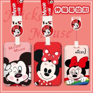 Fook Detective Minnie Telescopic Cartridges Card Sleeve Easy Pull String for Public Transit and School ID Cards Ideal for Office Use
