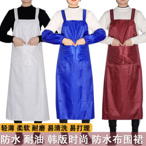 Khăn Quàng Cổ Chống Thấm Nước Chống Dầu Cho Nhà Bếp Mùa Hè Phong Cách Hàn Quốc Khăn Quàng Cổ Bằng Vải Chống Mài Mòn